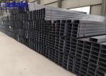 Black Square Rectangular 5mm Carbon Steel Tube Metal Building Materials