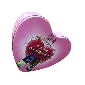 China Large Heart Shape Chocolate Gift Tin Box Valentine Candy Tins wholesale