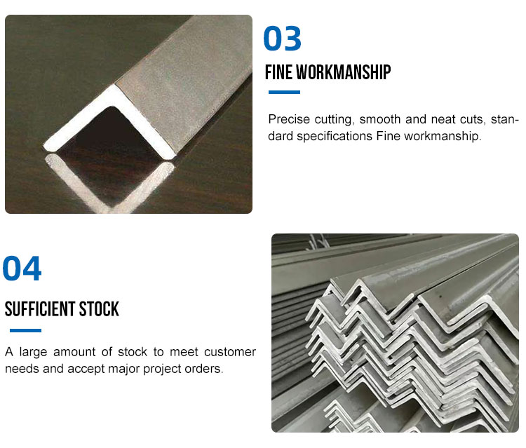 Ss400 S355 S235 Angular Steel Profiles 25*25 30*30 Ms Unequal Equal Angle Profile