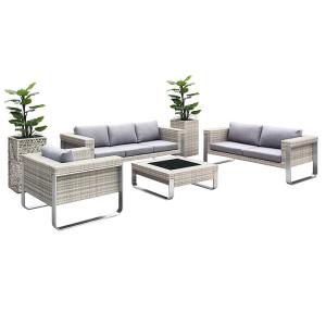 China Wicker Lounge Setting Rust Proof Outdoor Garden Furniture wholesale