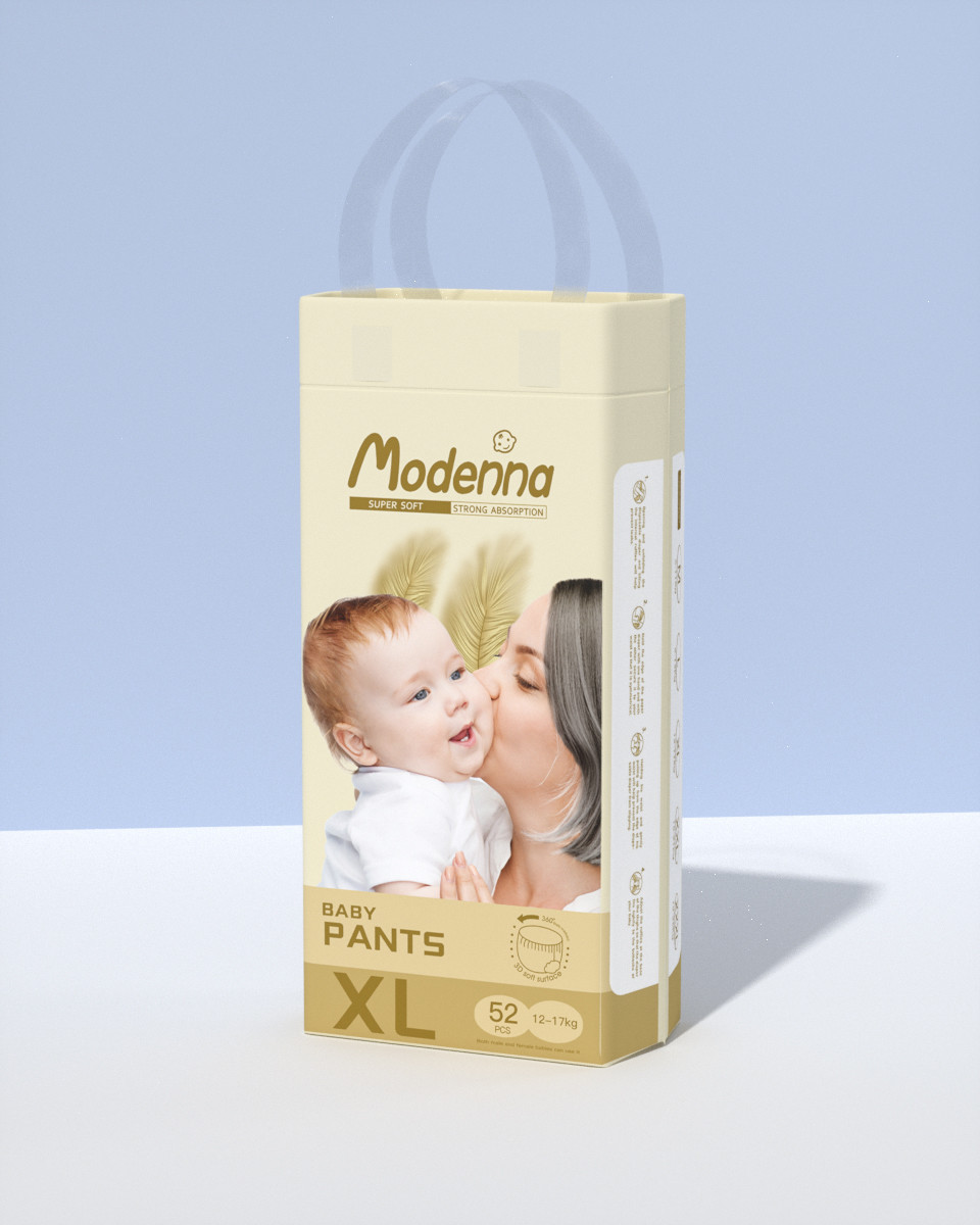 Skin Friendly Organic Baby Pants Baby Diaper Pants Easy To Pull On Disposable Diaper Natural Baby Comfort ISO Factory