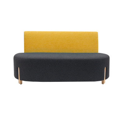 Contemporary Living room sofa Single Double color Card Seat Modern Sectional