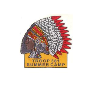 China Merrowed Iron On Embroidered Patches For Military Troop Events wholesale