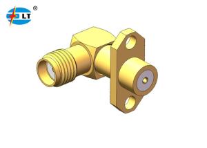 China 50Ohm 90 Degree Male to Female SMA Connector Right Angle wholesale