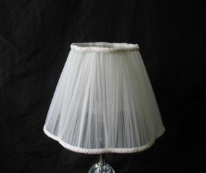 China Customized Organza Pleated Fabric Bedside Lampshade For Girls wholesale