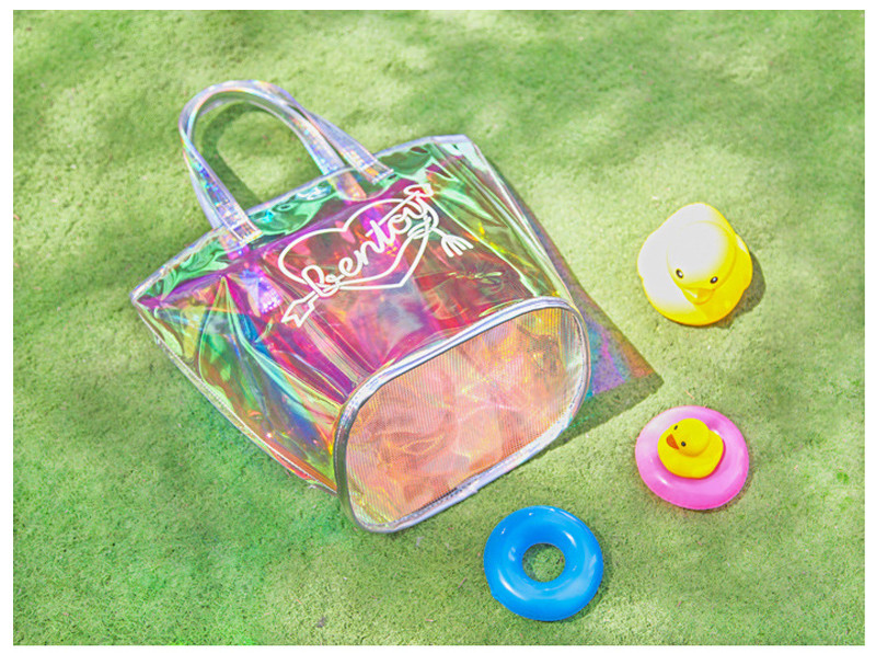 Holographic Travel Transparent Shoulder PVC Handbags