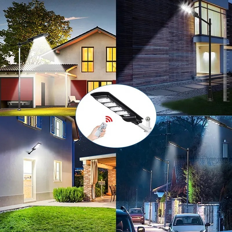 120W Outdoor ABS Intelligent 60W Solar-Powered Motion Detection Lighting Solution