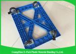 750 * 570 * 175mm Plastic Moving Dolly Pallet Heavy Duty Four Wheel 100% PP