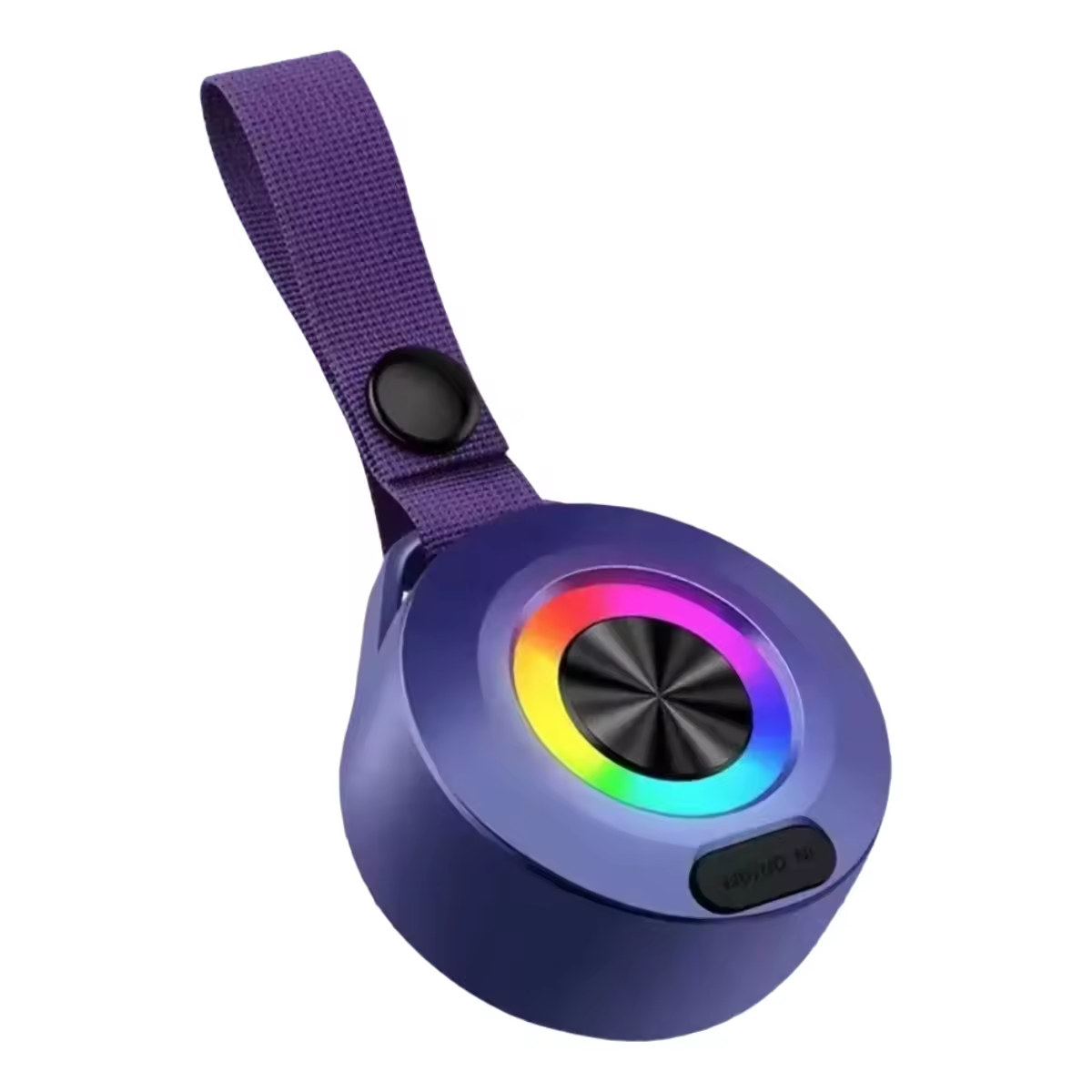 Wireless Clock Speaker With Screen Display Colorful Light And Sound In Plastic Cabinet
