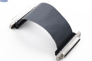 China SCSI Female 1.27 Mm Pitch Ribbon Cable , Shielded 34 Pin Flat Ribbon Cable wholesale