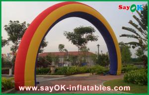 China Promotional Rainbow Inflatable Arch Christmas Inflatable Archway W7m * H4m wholesale