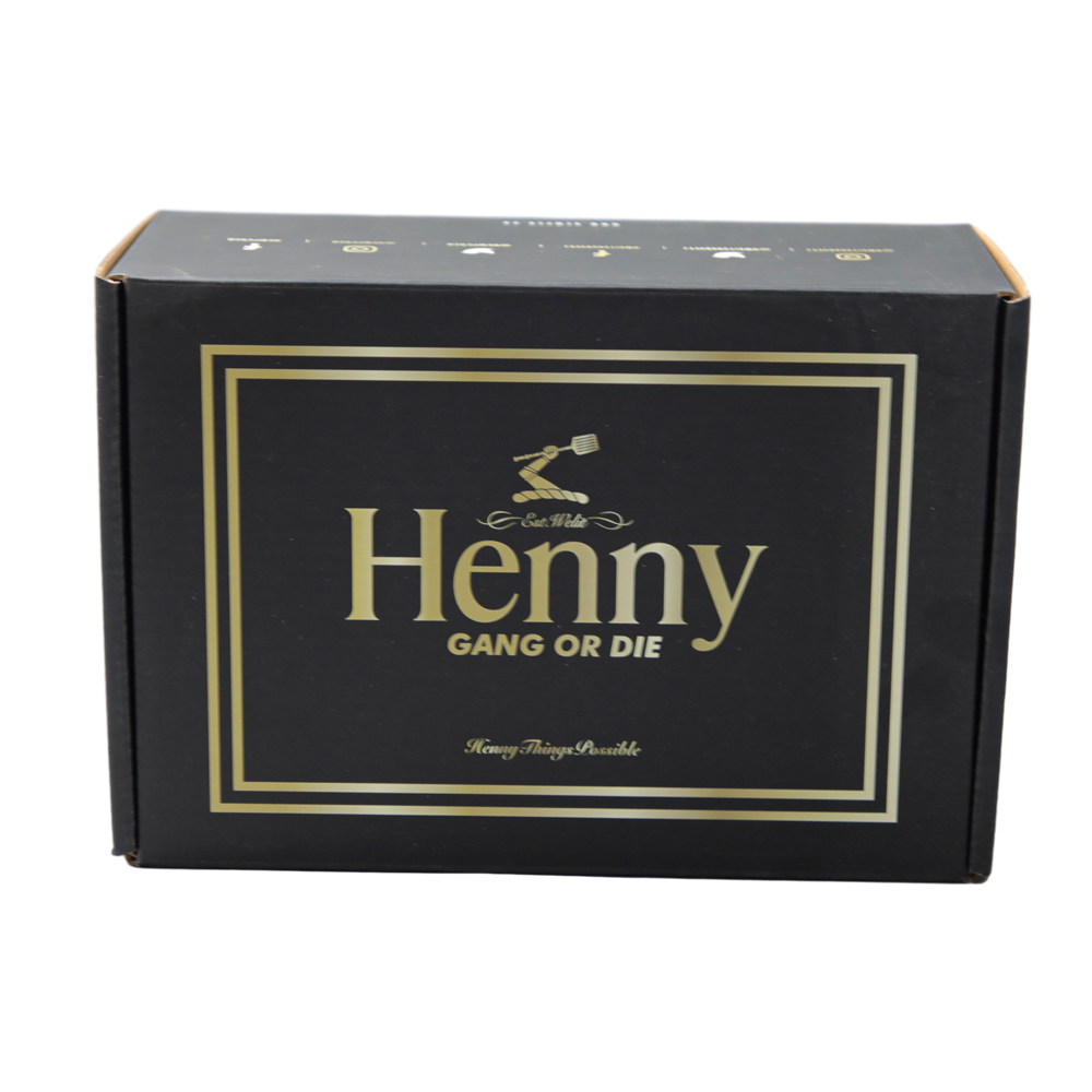 Recycled Varnished Hard Corrugated Paper Folding Packaging Box With Reverse Design