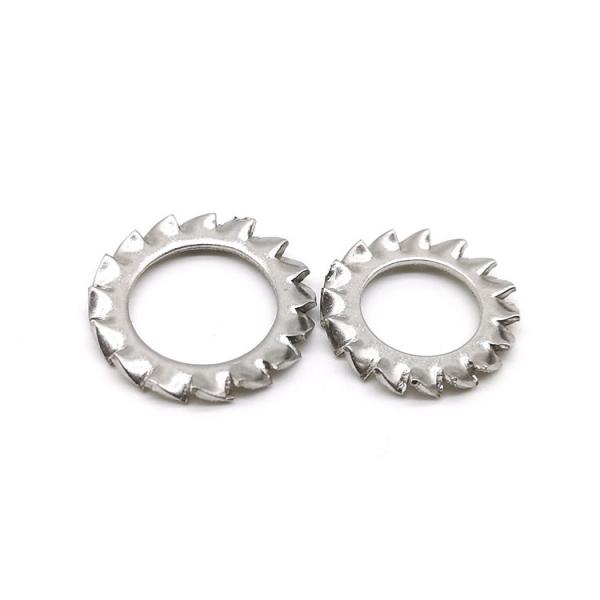 DIN6798 Type A Spring Steel Washers Stainless Steel 304 Serrated External Tooth