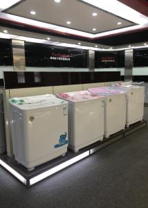 China Eco Large Capacity White Twin Tub Semi Automatic Washing Machine All In One OEM wholesale