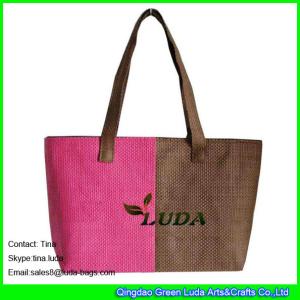 China LUDA unique handbags summer beach paper straw ladies handbag wholesale
