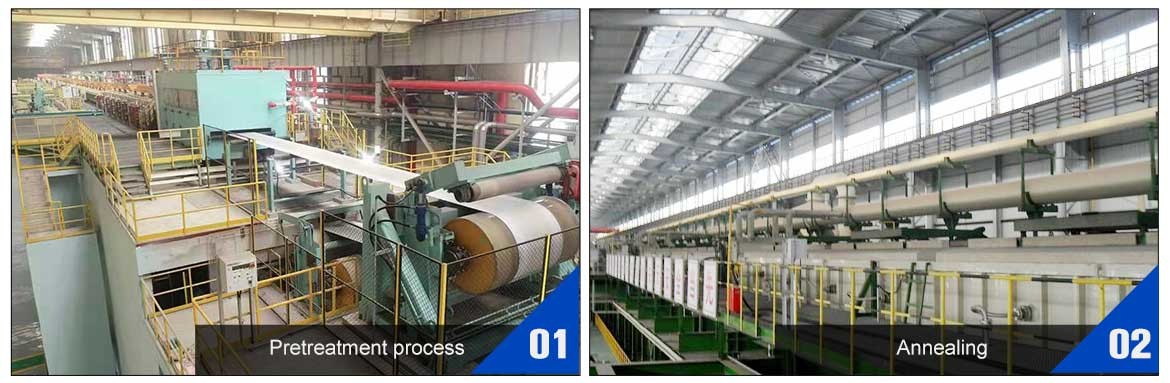 Production process checkered galvanized steel sheet plate