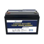 Cells Balancing Protection IP65 Smart 12V160Ah LiFePO4 Bluetooth Lithium Battery
