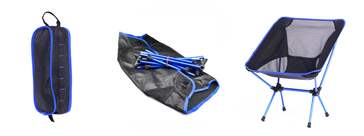 Outdoor Lightweight Aluminium Folding Beach Moon Chair for Picnic Fishing Camping