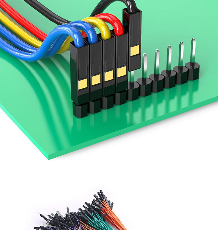 Male to Male Female to Female 2.54mm 1 Pin Dupont Connector Solderless Breadboard Jumper Wire for Arduino