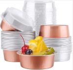 Food grade Disposable Customize Colorful Cake Pudding Aluminum Foil Baking Cups