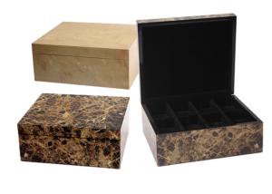 China 8 Slots Watch Storage Box UV Coating / Embossed Logol Environmentally Friendly wholesale
