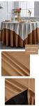 Customized Polyester Wedding Banquet Table Cloth Dobby Pattern