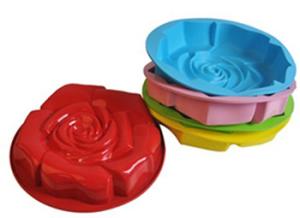 China Silicone manufacturer Silicone baking tools Rose shape silicone mold cake mold SB-006 wholesale