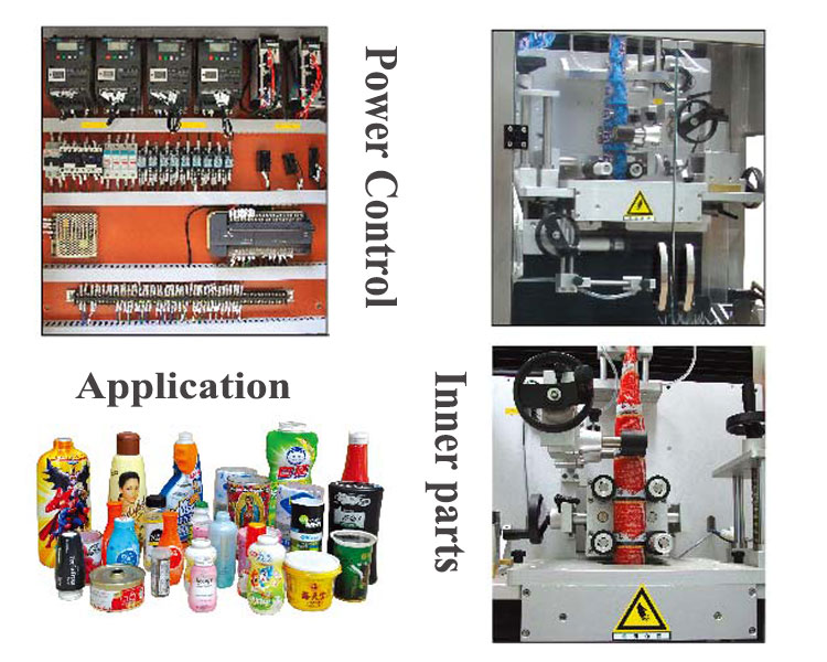 Stainless Steel Shrink Sleeve Labeling Machine , 2.0KW Sticker Labelling Machine