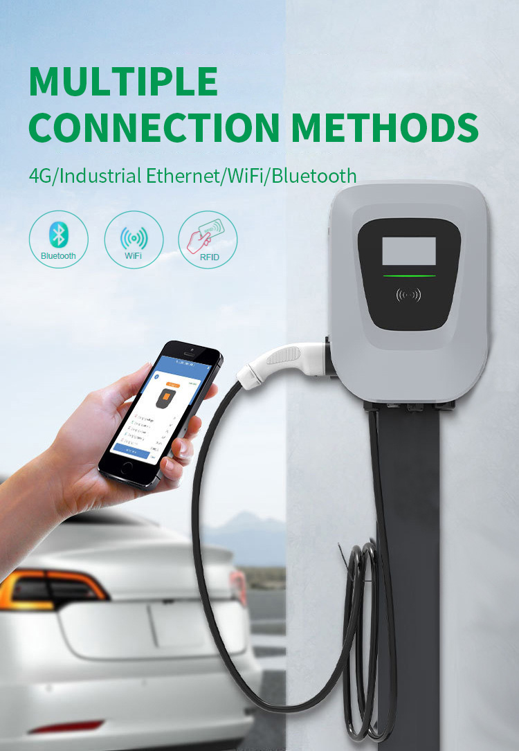 Highfly EU Warehouse In Stock CE TUV American Standard Wallbox 22kw/32A Charging Stations Fast Electric Car EV Charging