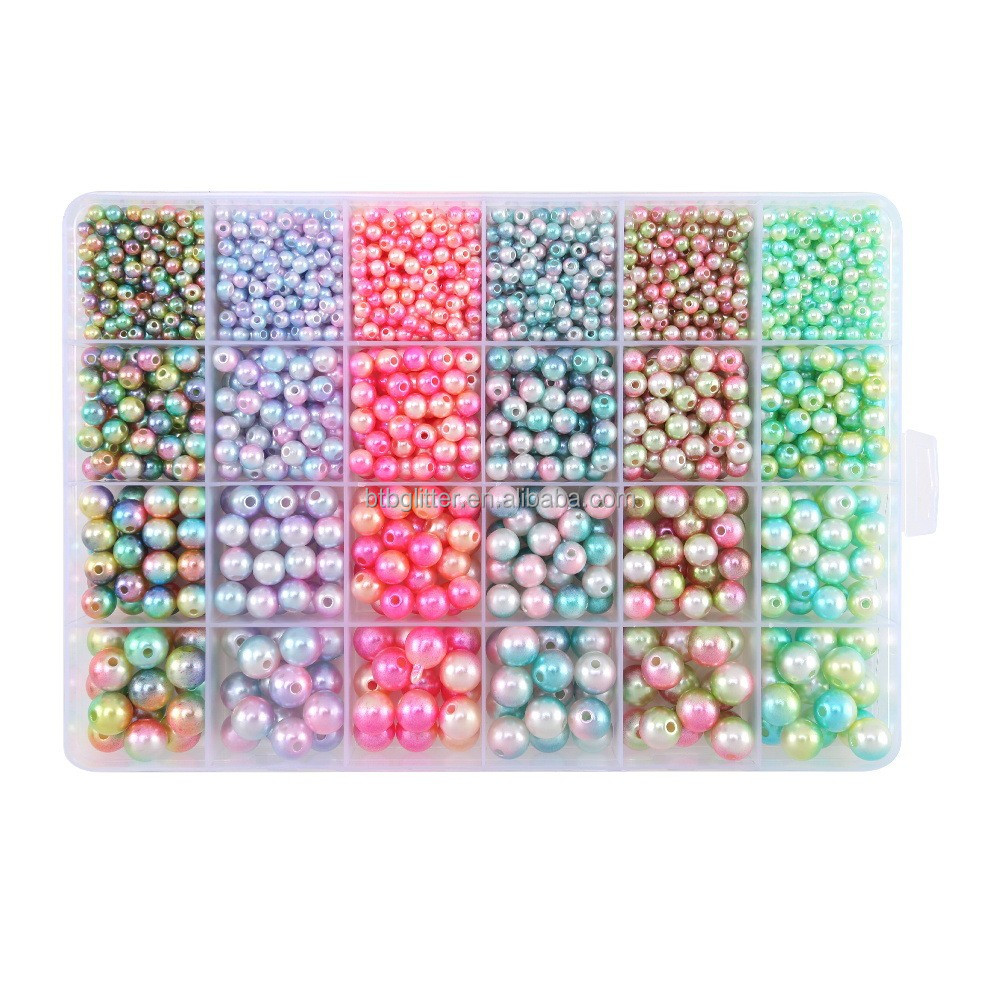 Handmade Elastic Rope Woven Bracelet Beads Acrylic Alphanumeric Word Box Accessories with Free Samples