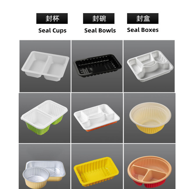 1400PCS/H SUS304 Lunch Plate Sealing Packing Machine For Supermarket
