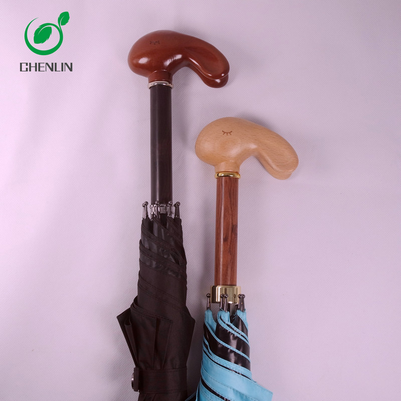 Parrot umbrella Hand carved umbrella Parrot Wooden handle Parrot Umbrella for woman Carved Parrot umbrella