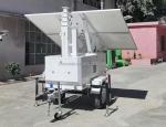 Solar CCTV Trailer Solar Portable Light Tower Trailer with Energy System for