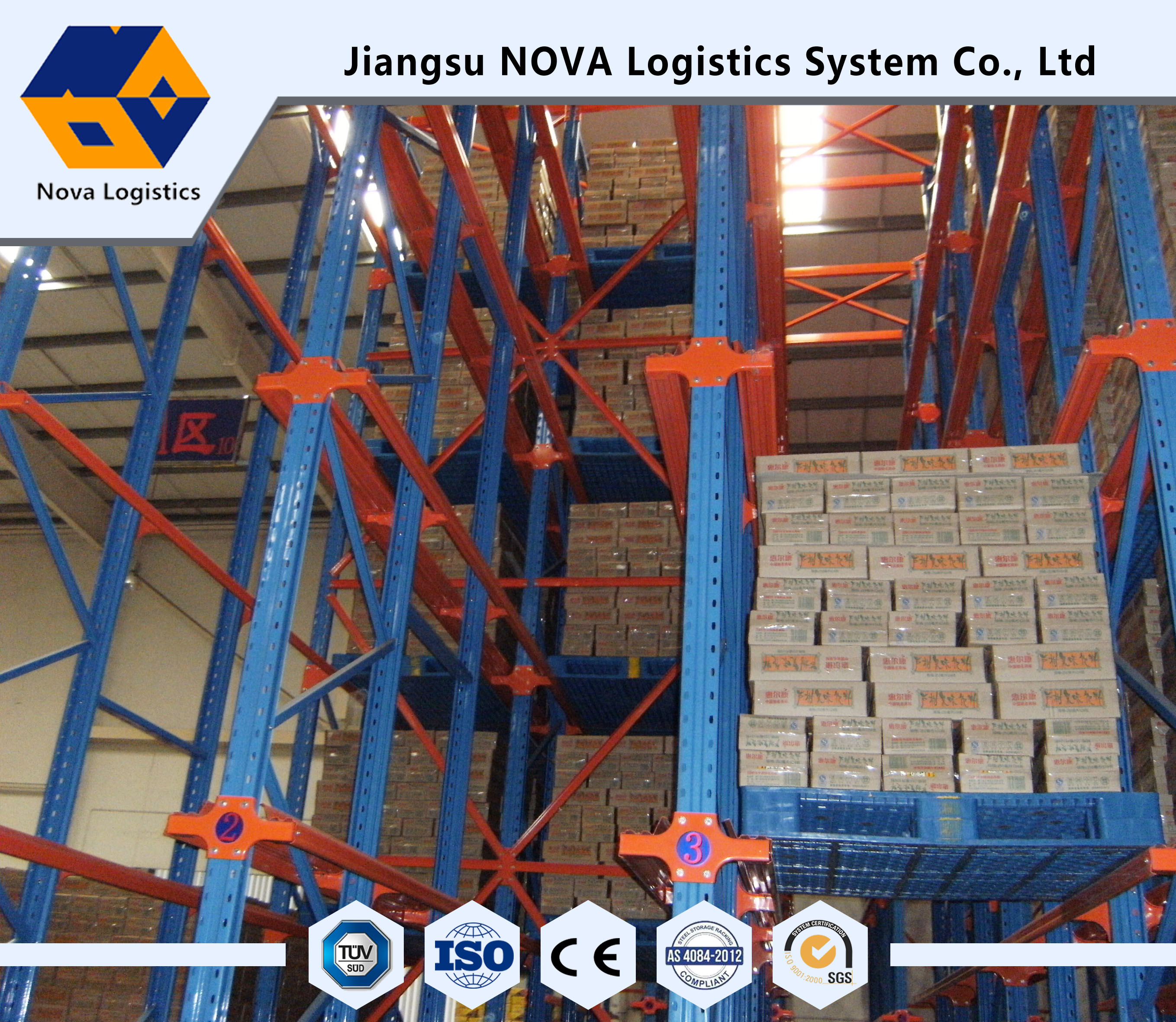 Cold Rolled Steel Drive In Pallet Racking Selective Pallet Rack Heavy Duty OEM