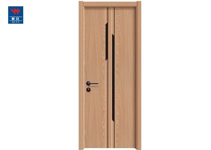 Eco Friendly Wood Polish Streak Wooden Door Elegant Wpc Wood Door For Bathroom