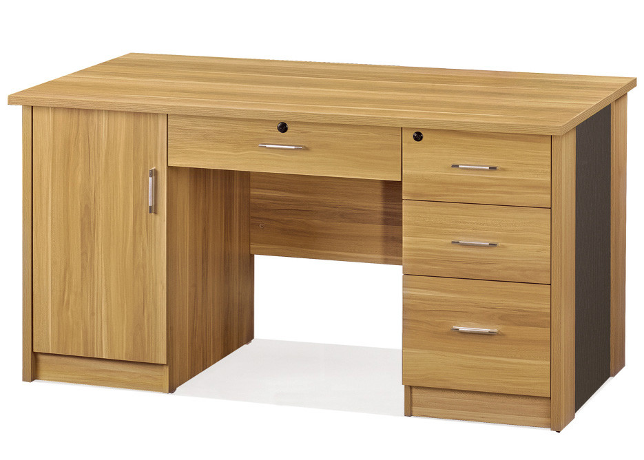 Melamine Laminated Office Computer Desk 1400*700*750mm Easy For Delivery