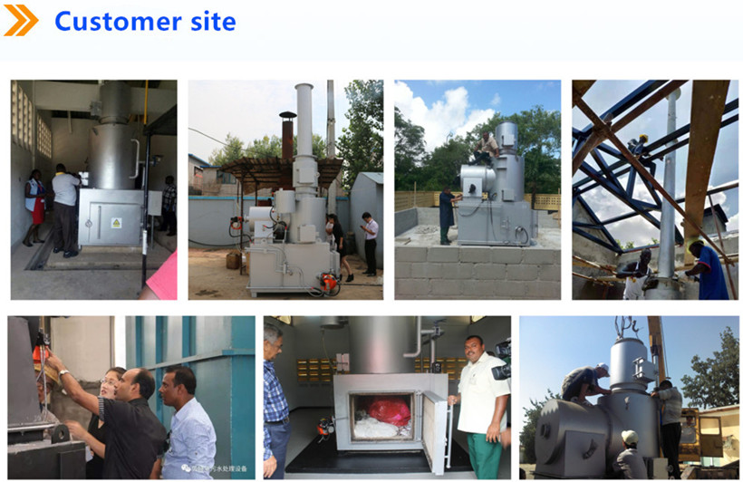 3000 kg Weight Pet Incinerators for Animal Farms Carbon Steel Raw Material