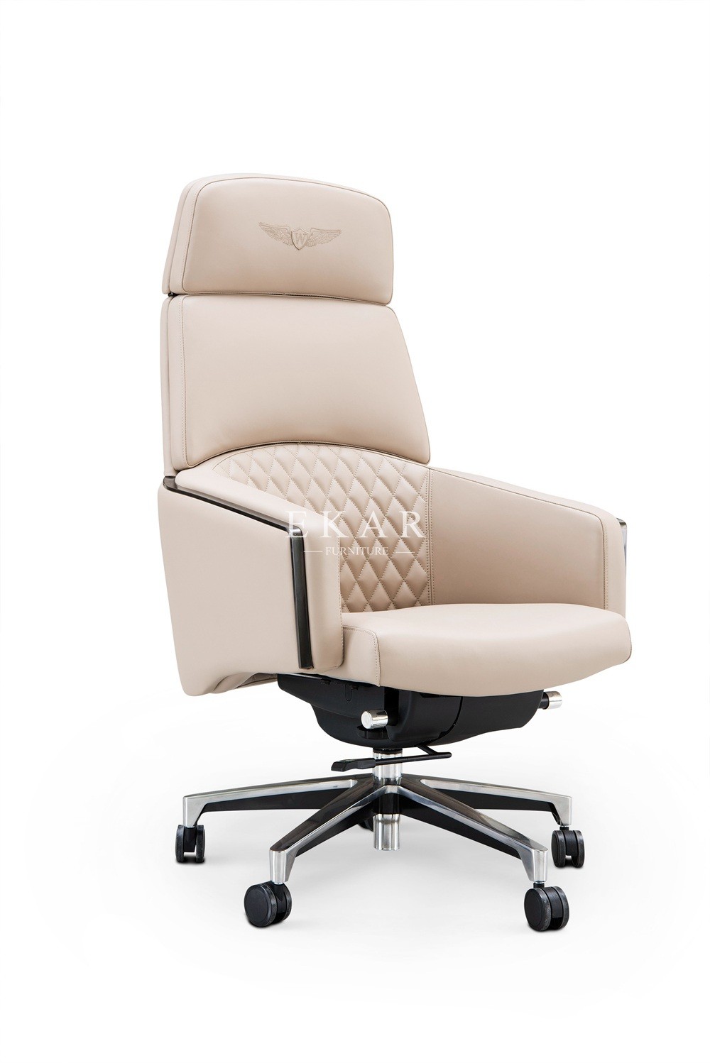 Modern Design Leather Executive Office Chair With Wheels W001S21