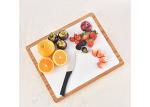 Non Toxic Thick Wooden Chopping Board Natural Color With 6 Flexible Cutting Mats