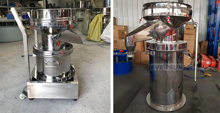 Stainless Steel 450 Type Movable Vibration Filter Sieve Machine For Coconut Oil