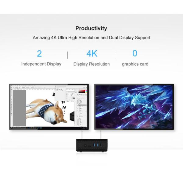 Intel Gemini Lake Pentium J5005 Mini Pc , Heatsink Cooling Portable Mini Pc AC1-Z