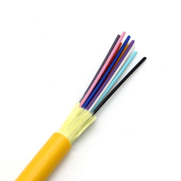 Outdoor/Indoor GJFJV Fiber Optic Cable LSZH Outer Jacket Aerial 6.2±0.1MM