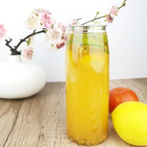 China Cold Pressed Juices 500ml Plastic Container Bottles Flower Bottom wholesale