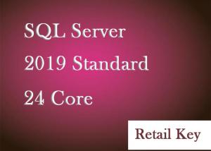 China 24 Core SQL Server 2019 Standard Edition Key Unlimited User Available on sale