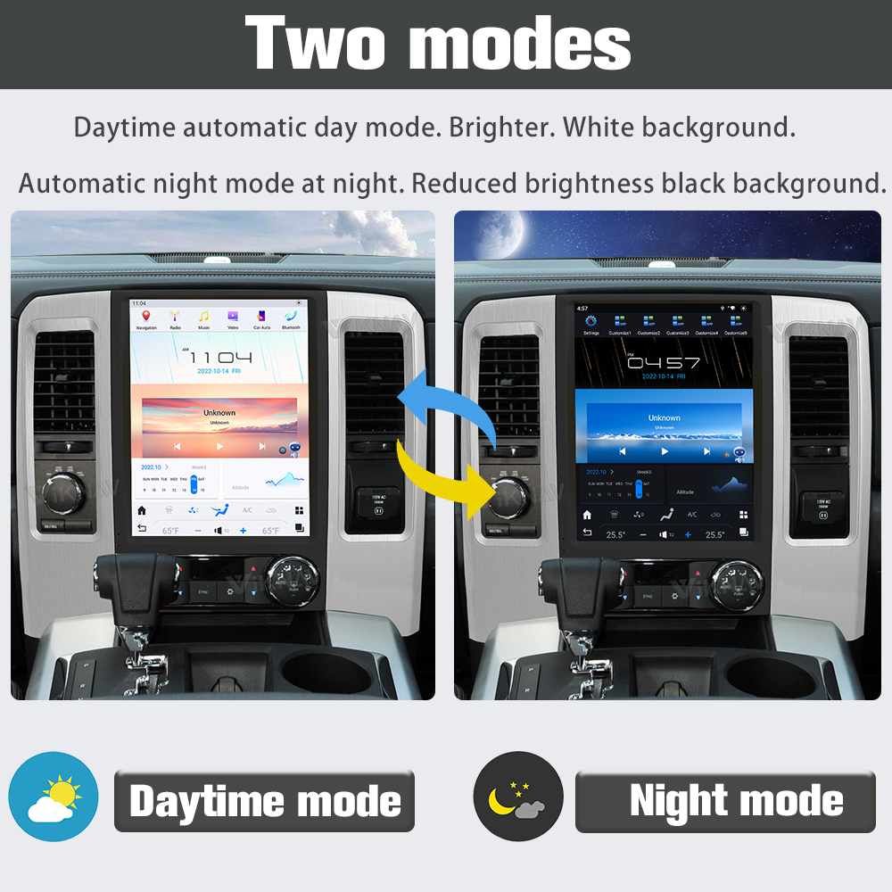 Android 11 Head Unit For Dodge Ram 2008 - 2011 12.1inch Screen