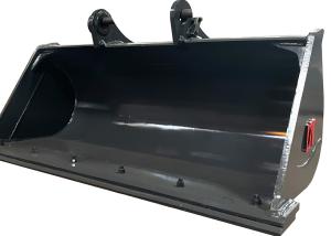 China Strength Yellow / Black Excavator Ditching Bucket 0.1-4 Cbm Capacity For Tough Jobs wholesale