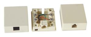 China RJ11 Modular Single Port Surface Mount Box wholesale