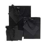 Flexo Printing Flat Handle Brown Paper Grocery Bags 12x7x17cm