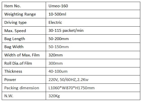 UMEO Low cost automatic liquid plastic sachets drinking mineral water bag filling and packing machine price