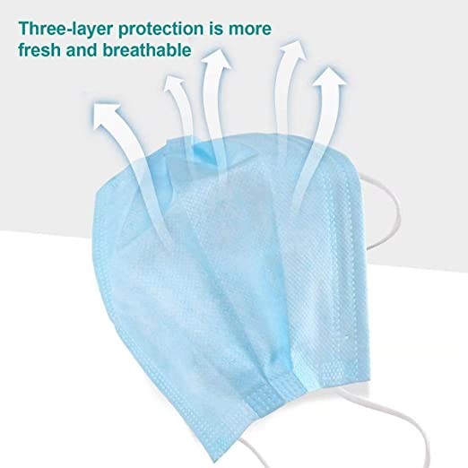 CE FDA Blue Disposable Earloop Mask High Efficiency Face Protection